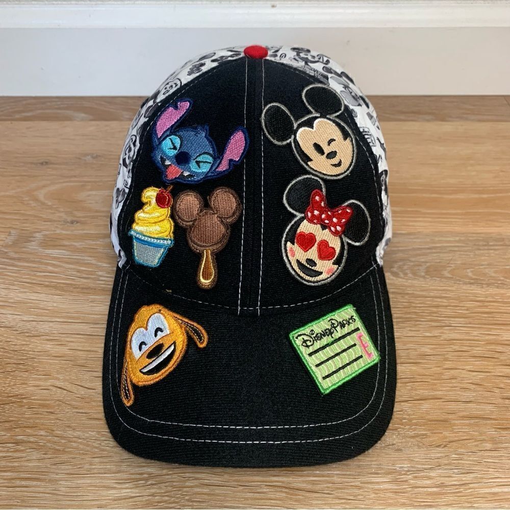 Disney Parks Unisex Patch Emoji Adjustable Snapback Hat